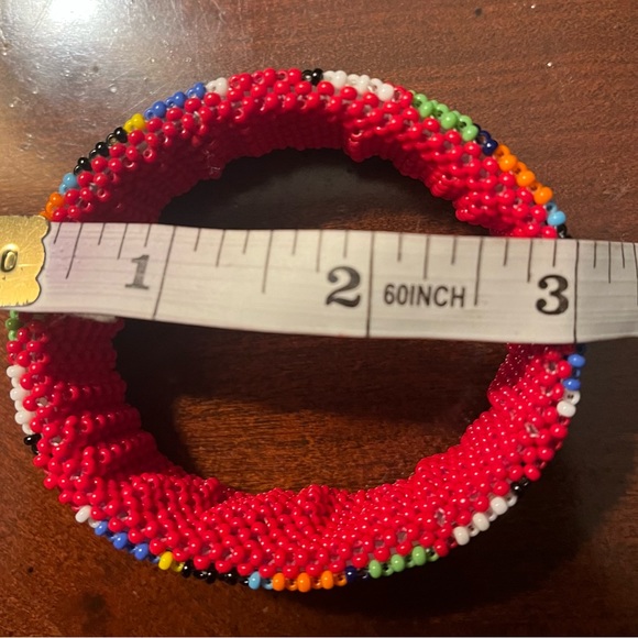 Bracelets: Colourful Beaded Bracelet made in Kenya. - Picture 3 of 8